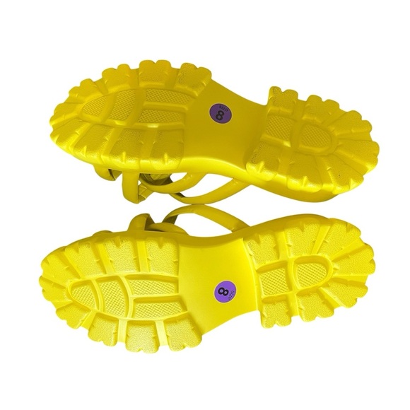 Zara Vibrant Yellow Strappy Sandals - Picture 4 of 6